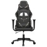Chaise de jeu de massage Noir et camouflage Similicuir 