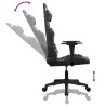 Chaise de jeu de massage Noir et camouflage Similicuir 