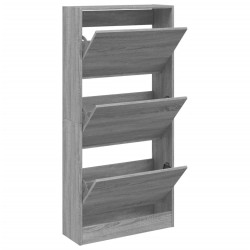 Armoire à chaussures sonoma gris 60x21x125,5 cm bois ingénierie 