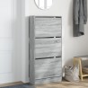 Armoire à chaussures sonoma gris 60x21x125,5 cm bois ingénierie 