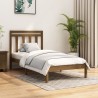 Cadre de lit sans matelas marron miel 100x200 cm bois massif 
