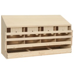 Pondoir 4 compartiments 106x40x59 cm bois de pin massif 