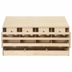 Pondoir 4 compartiments 106x40x59 cm bois de pin massif 