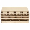 Pondoir 4 compartiments 106x40x59 cm bois de pin massif 