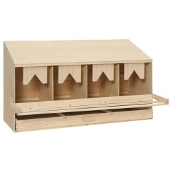 Pondoir 4 compartiments 106x40x59 cm bois de pin massif 
