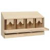 Pondoir 4 compartiments 106x40x59 cm bois de pin massif 
