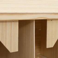 Pondoir 4 compartiments 106x40x59 cm bois de pin massif 