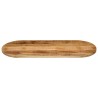 Dessus de table 140x60x2,5cm ovale bois massif de manguier brut 