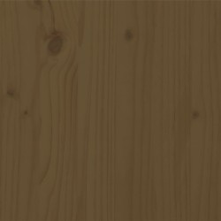 Cadre de lit sans matelas marron miel 100x200 cm bois massif 