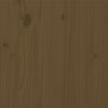Cadre de lit sans matelas marron miel 100x200 cm bois massif 