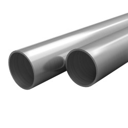 Tube rond Acier inoxydable 2 pcs V2A 2 m Ø42x1,8 mm 