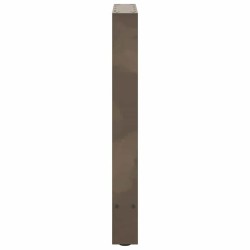 Pieds de table à manger en acier naturel 2 pièces 60 x (72-73) cm Acier 
