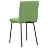 Chaises à manger lot de 2 Vert clair Velours 