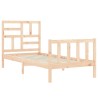 Cadre de lit sans matelas bois de pin massif 