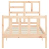 Cadre de lit sans matelas bois de pin massif 