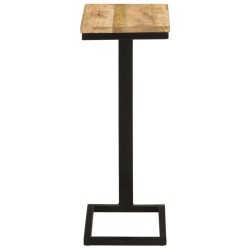 Tables d'appoint 2 pcs 31,5x24,5x64,5 cm Bois de manguier brut 
