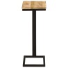 Tables d'appoint 2 pcs 31,5x24,5x64,5 cm Bois de manguier brut 