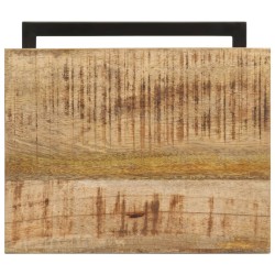 Tables d'appoint 2 pcs 31,5x24,5x64,5 cm Bois de manguier brut 