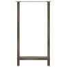 Pieds de table de bar en acier naturel, 2 pièces, 60 x (110-111) cm 