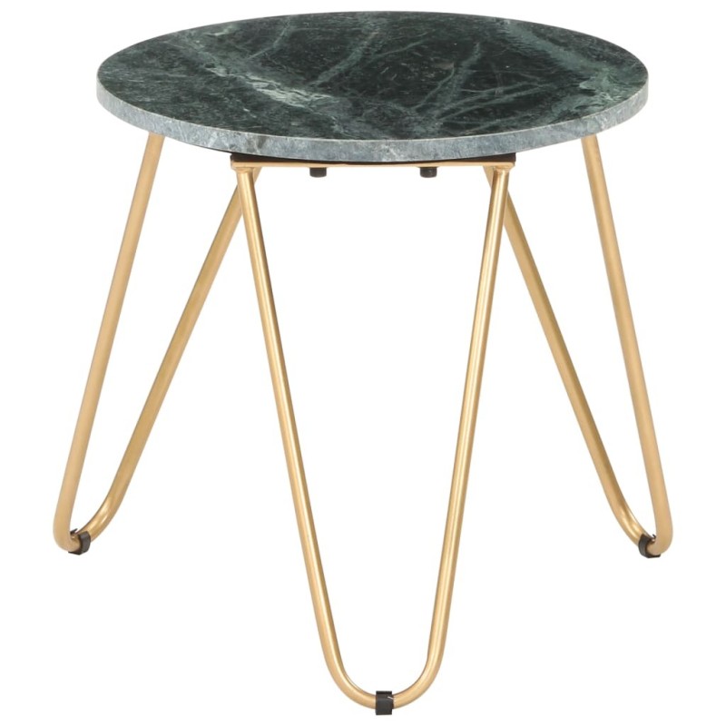 Table basse Vert 40x40x40 cm Pierre véritable et texture marbre Table basse Vert 40x40x40 cm Pierre véritable et texture marbre
