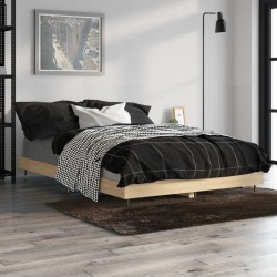 Cadre de lit sans matelas chêne sonoma 120x190 cm 