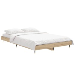 Cadre de lit sans matelas chêne sonoma 120x190 cm 