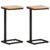 Tables d'appoint 2 pcs 31,5x24,5x64,5 cm Bois d'acacia solide 
