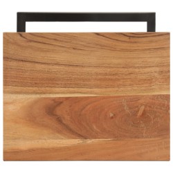Tables d'appoint 2 pcs 31,5x24,5x64,5 cm Bois d'acacia solide 