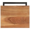 Tables d'appoint 2 pcs 31,5x24,5x64,5 cm Bois d'acacia solide 