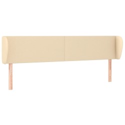 Tête de lit avec oreilles Crème 183x23x78/88 cm Tissu 