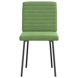 Chaises à manger lot de 2 Vert clair Velours 