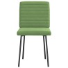 Chaises à manger lot de 2 Vert clair Velours 