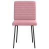 Chaises à manger lot de 2 Rose Velours 