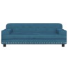 Canapé pour enfants bleu 90x53x30 cm velours 