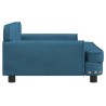 Canapé pour enfants bleu 90x53x30 cm velours 