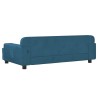 Canapé pour enfants bleu 90x53x30 cm velours 