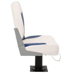 Ensemble de sièges de bateau pliables 2 pcs bleu et blanc 
