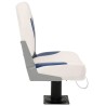 Ensemble de sièges de bateau pliables 2 pcs bleu et blanc 