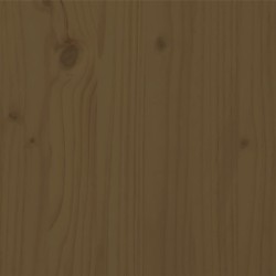 Cadre de lit sans matelas marron miel bois massif 100x200 cm 