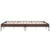 Cadre de lit sans matelas chêne marron 150x200 cm 