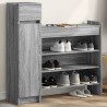 Armoire à chaussures sonoma gris bois d'ingénierie 