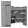 Armoire à chaussures sonoma gris bois d'ingénierie 