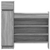 Armoire à chaussures sonoma gris bois d'ingénierie 