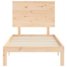 Cadre de lit sans matelas 90x200 cm bois de pin massif 