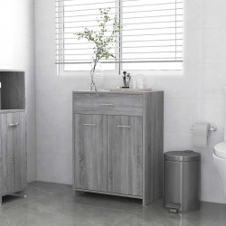 Armoire de bain Sonoma gris 60x33x80 cm Bois d'ingénierie 