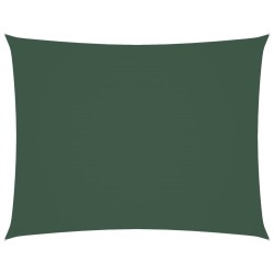 Voile de parasol tissu oxford rectangulaire 6x7 m vert foncé 