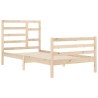 Cadre de lit sans matelas bois massif 100x200 cm 