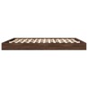 Cadre de lit sans matelas chêne marron 180x200 cm 