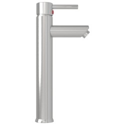 Lavabo de bain avec robinet et drain à poussoir Verre trempé 