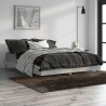 Cadre de lit sans matelas gris béton 140x190 cm 